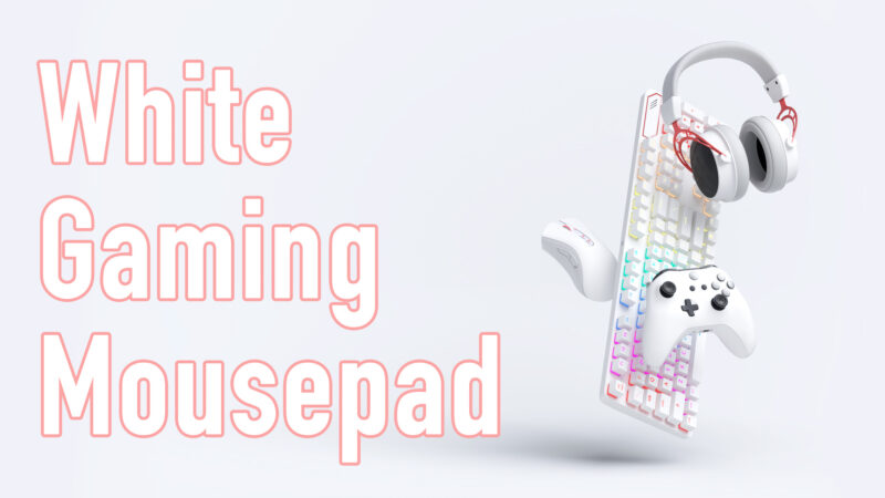 FPS ゲーミングマウスパッド ホワイト 白色系 画像